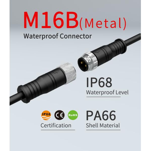 Metal Nut 8 Pin M16 8.5mm M Series Connector