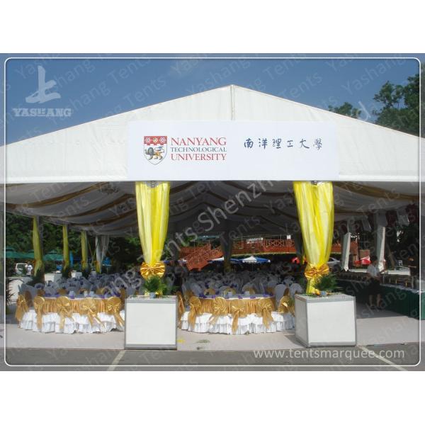 Rainproof Hard Pressed High Peak Tension Tents Floor Decoration in Aluminum Alloy Profile