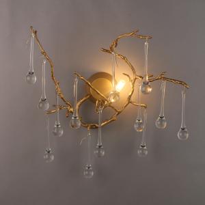 Brass Button Control Modern Wall Lamp Chandelier Wall Lights