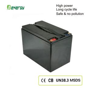 BENERGY 12V 52Ah LiFePO4 Battery for Marine Solar UPS