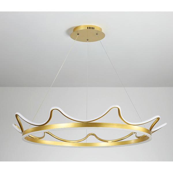 Buy Indoor Lighting Crown Shape Aluminum Acrylic Nordic Luxury Chandeliers & Pendant Lights Modern at wholesale prices