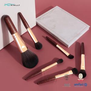 8PCS Makeup Gift Brush Cosmetic Set With Synthetic Hair Rose Gold Ferrule