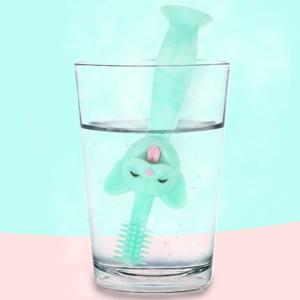 Silicone Infant Teething Toys Toothbrush Food Grade Pig Head Shape