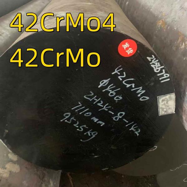 Buy 42CrMo Hot Rolled Forged Round Bar OD 460mm 42CrMo4 DIN1.7225 Quenching and Tempering Heatment at wholesale prices