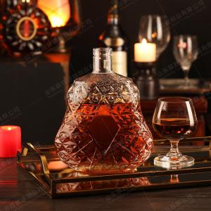 High End Flat 700ml 750ml Glass Bottle Custom Size Accepted Industrial Beverage