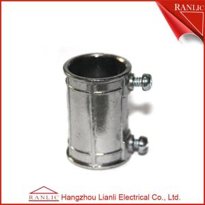 Aluminum EMT Conduit Fittings 4 EMT Coupling 1/2 EMT Connectors , Polishing
