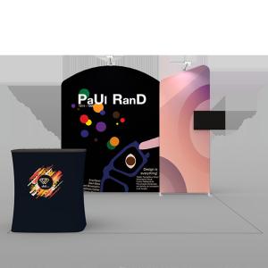 Portable Tension Fabric Modular Exhibition Display Booth Set Up For Exhibition