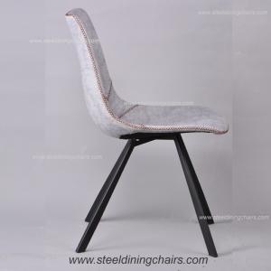 BIFMA 82CM Side Backrest Stainless Steel Dining Chairs