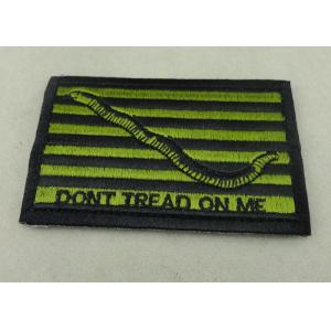 Eco - Friendly Custom Embroidery Patches Lockrand Laser Cut Flower Woven /