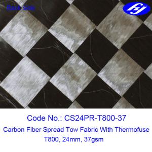 Ultra Thin Carbon Fiber Fabric 12K T800 Wide 37GSM Carbon Fiber Spread Tow