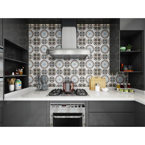 Buy Beige and Blue Antibacterial Ceramic Rustic Tile 200x200mm at wholesale prices