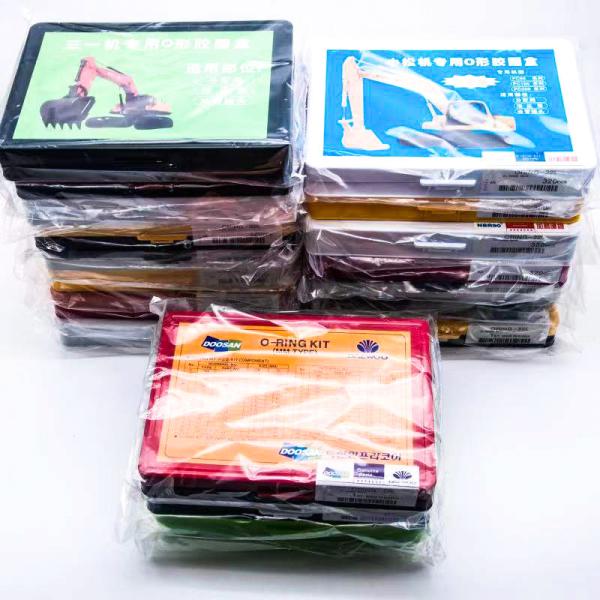 AS568 382PCS Excavator Seals FKM O Rings Box FKM Material Rubber O Ring Repair
