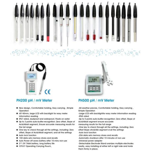 Professional Water pH Device with High Accuracy and -10.0°C-110.0°C Temperature Range