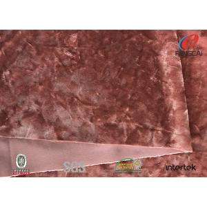 Warm Shiny Polyester Spandex Velvet Fabric Stretch Knitted Fleece Fabric