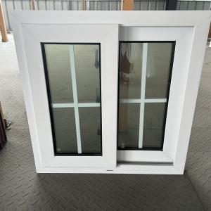 Hurricane Impact Double Glazed Pvc Profile UPVC Sliding Windows With Impact