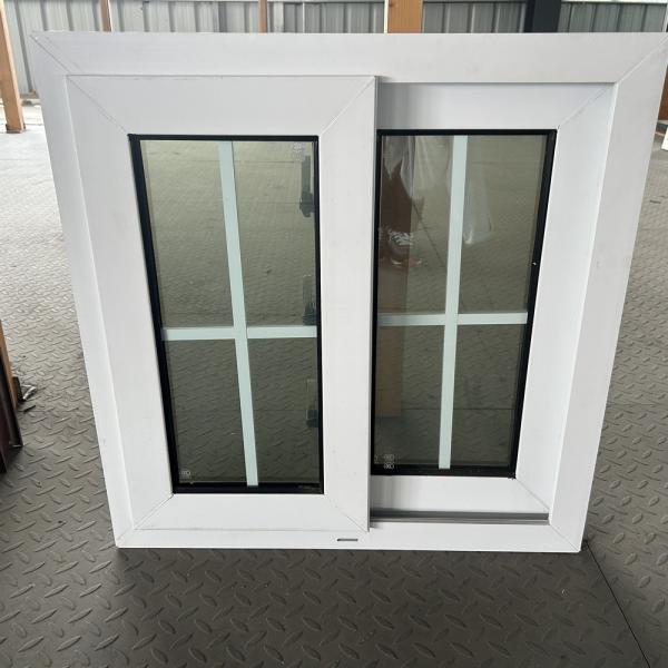 Buy Hurricane Impact Double Glazed Pvc Profile UPVC Sliding Windows With Impact Laminate Glass at wholesale prices