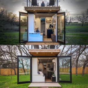 Buy cheap 40Ft Luxury Tiny Wooden Prefab House Contain Living Two Storey Container from wholesalers