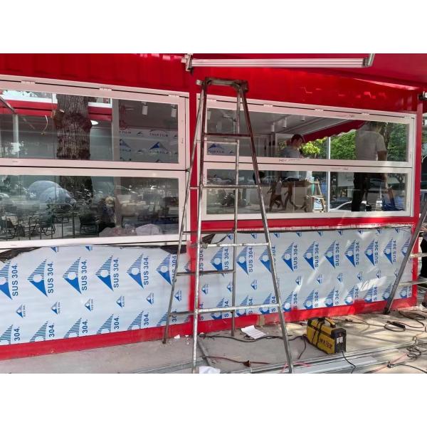 China Aluminum Bifold Window Double Glazing Tempered Glass Aluminium Folding Windows