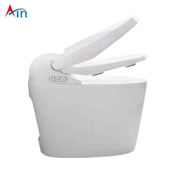Buy Automatic Flush One Piece Round Toilet , Integrated Electric Toilet at wholesale prices