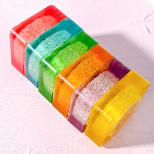 Luxury Personalized Individually Wrapped Bath Soap Essential Oil Flower Handmade