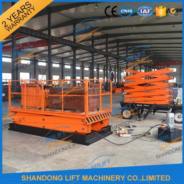 Low Profile Lift Table Hydraulic Scissor Lift Table / Material Handling Lifts