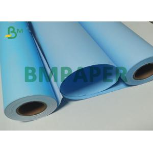 80g Two Sides Blue Printing Drawing CAD Plotter Tracing Paper In Roll