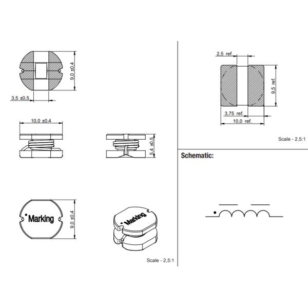 Surface Mount SMD Power Inductor Filter For Power Supply 768776312