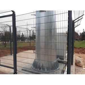 Q195 Steel 2.4m High Tower Fencing With Powder Coated