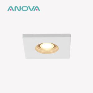 Quality Recessed Spotlight Frame Aluminum Square Design MR16 GU10 60mm Cut-out IP65 Rated for sale