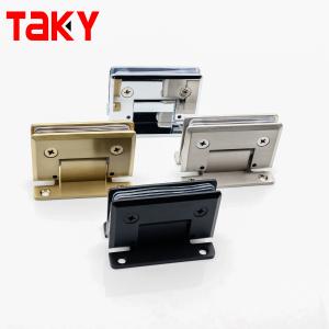 Quality Frameless Glass Door Hinge PSS/SSS/MB Finish 90 Degree Solid Brass for Shower Room Door for sale