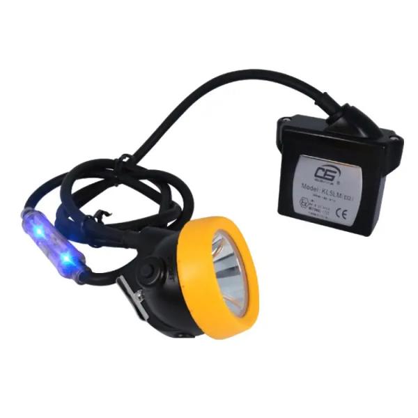 Buy 20000 Lux Led Mining Cap Lamp Safety Blue Flashing Rear Light Kl5lm at wholesale prices