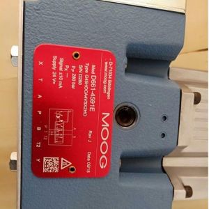 Moog Servo Valve with Up to 140 L/min Flow Rate 1A Rated Current and 24V 220V