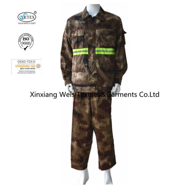Buy Brown Camouflage Long Sleeve NFPA 2112 Fire Retardant Suit at wholesale prices