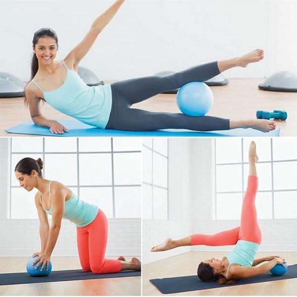 Mini Yoga Pilates Ball 10 Inch for Stability Exercise Training Gym Anti Burst and Slip Resistant Balls