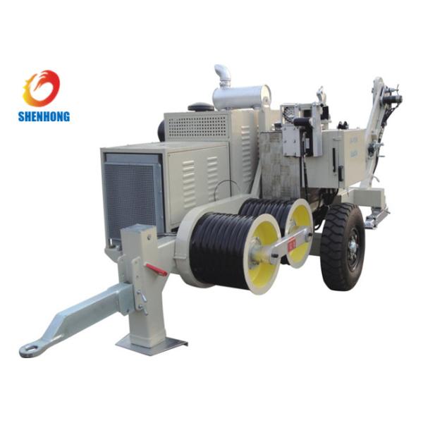 90KN SA-YQ90 Overhead Line Transmission Tools Hydraulic Puller Cummins water cooled engine