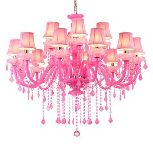Pink Crystal Chandelier Low Price For Bar Foyer Living room Decor ( WH-CY-22)