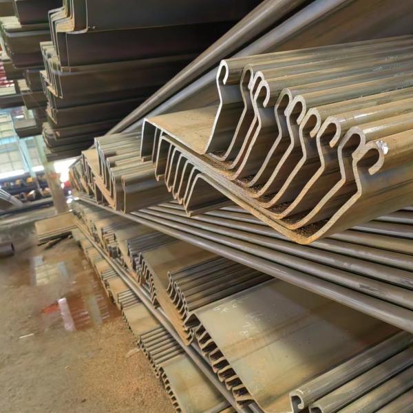 Steel Plate Pile Z-Type U-Type Hot Rolled Plate Pile Length 6m S355J2 S355JR