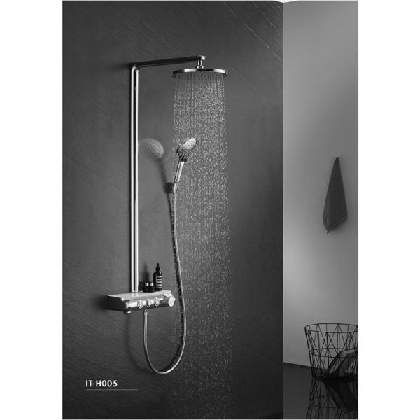 PPA water way table case in metal double layer water pipe 304# thermostatic showers IT-H005
