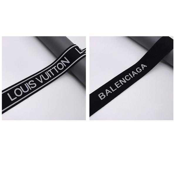 Knitted logo customization nylon jacquard ribbon for underwear waistband elastic jacquard band