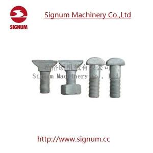 Quality T Bolt with Nuts &amp; Washers for Railroad Track, Made in China Customized Track T Bolt with for sale