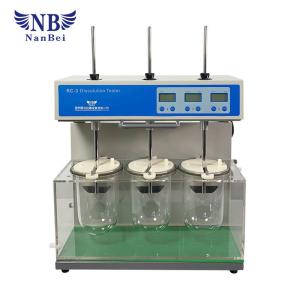 Quality Medical 3 Vessels Dissolution Tester Speed Accuracy Plus Or Minus 2rpm for sale
