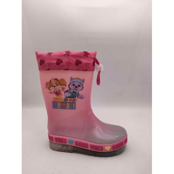 Safety Comfort Kids Rain Boots Non Slip Paw Patrol Design Childrens Gumboots