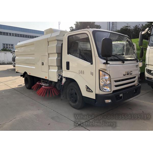Buy JMC 4X2 LHD Diesel Engine Vacuum Road Sweeper Truck at wholesale prices