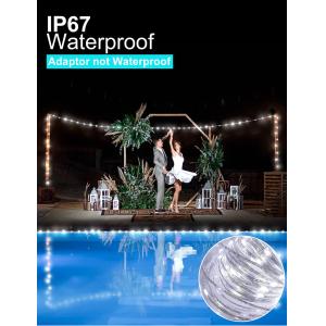 10M 20M Solar String Lights Solar Powered Leather Wire Fairy Lights For Indoor