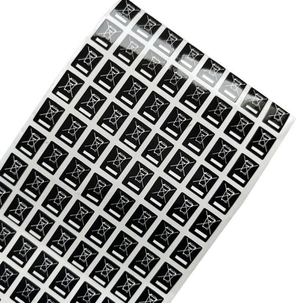 Buy Durable Printing Waterproof Sticker Label , Coated Paper Clear Hologram Sticker at wholesale prices