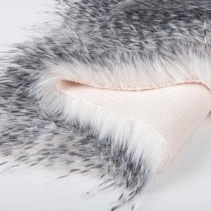 1100g/m Knitted Backing Faux Fur Fabric for Ladies Vest Luxury Long Pile