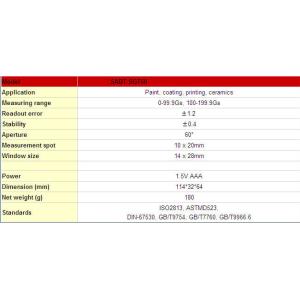 Paint / Coating / Printing / Ceramics Gloss Meter Handheld With High Accuracy