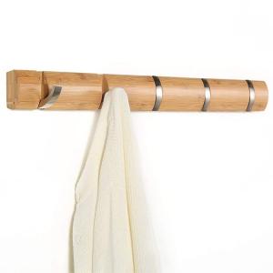 Quality Sustainable Bamboo Coat Hooks Hat Wall Hook Wall Mounted for sale