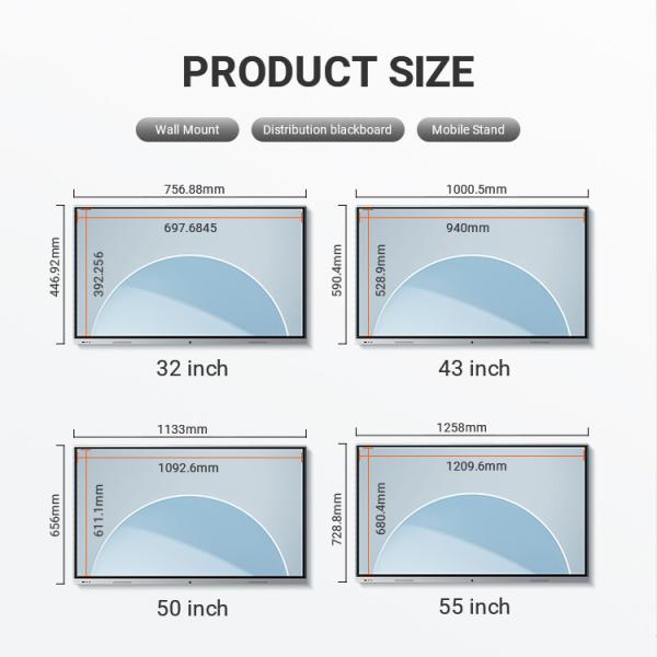 Buy 50 Inch Touch Screen Interactive Flat Panel Interactive Whiteboard at wholesale prices