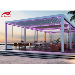 OEM Motorized Outdoor Waterproof Aluminium Bioclimatic Backyard Pergola